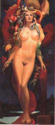 Картина «Входящая (Лилит)» художника Александра Исачева.