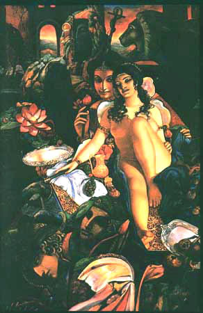 Картина «Лотос» художника Александра Исачева.